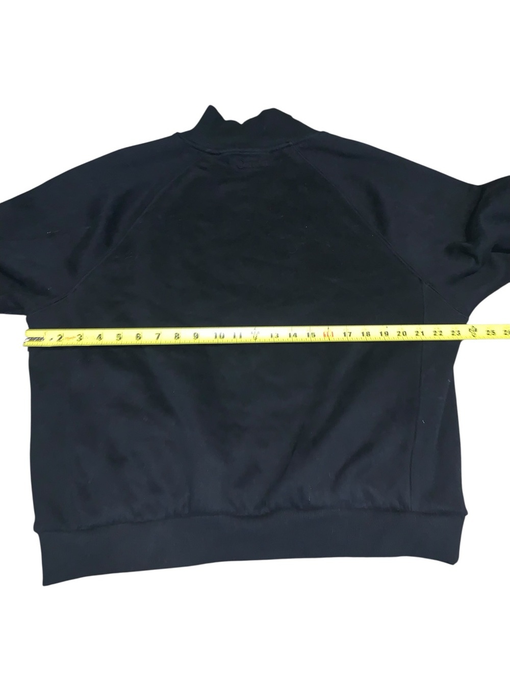 Comfrt Womens Mens Basic Mock Neck Fleece Pullover Sweatshirt Black Size M - Picture 7 of 8